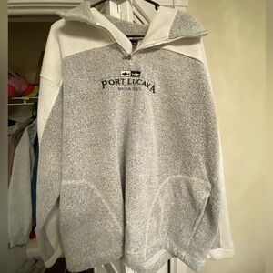 Grey XL Quarter-Zip Pullover Port Lucaya